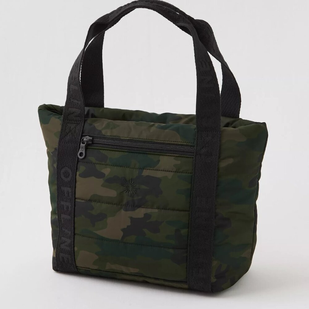 OFFLINE By Aerie Olive Camoflage Puff Love Cooler Bag/NWT